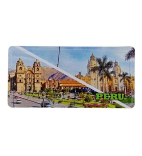 Peru Temalı Plaka Magnet (Karışık)