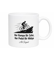 Bisikletçiye Hediye Pedal Çeviren Rampa Çıkanlara Ter Döken Kupa Bardak