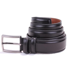 Dagoster DMK26-306DG Siyah 3,5 cm Hakiki Deri Erkek Kemer