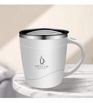 304 L Çelik Beyaz Sıcak Soğuk 500 ml Kahve El Termos Kupa Mug cin558by