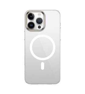 Lexroo iPhone 16 Pro Kılıf M-safe Şarj Özellikli Şeffaf Cam Arka Yüzey G-Glass Kılıf - Şeffaf