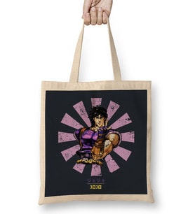 JoJo Bizarre Retro Japanese Bez Çanta Uzun Saplı