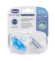 Chicco PhysioForma Mini Soft 2'li Emzik 2-6 Ay Erkek