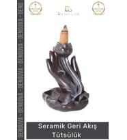 #Tütsülük İthal Seramik Dekoratif Geri Akışlı Tütsülük Modern Tasarım Şık Aksesuar Oda Kokusu Biblo
