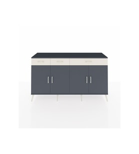 Kronos Konsol 4 Raflı 3 Çekmeceli 4 Kapaklı 176x59x99 Antrasit-Antrasit/Aytaşı