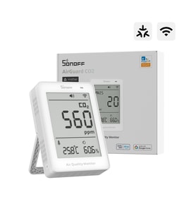SONOFF AirGuard CO2 Matter Akıllı Hava Kalitesi Ölçüm Cihazı SAWF-08P