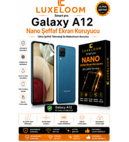 LUXELLOOM Galaxy A12 Nano Şeffaf Ekran Koruyucu