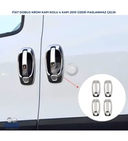 Fiat Doblo Krom Kapı Kolu ve Çerçevesi 4 Kapı 8 Parça 2010-2014 arası P.Çelik (Karışık)