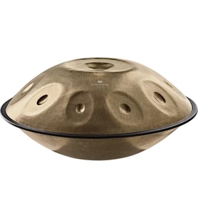 Meinl Sonic Energy HPSTL100 Stainless Steel 10 Notes D Kurd Handpan (Vintage Gold)
