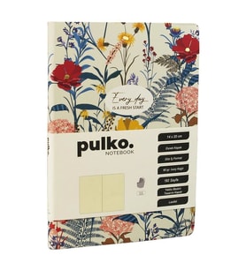 PULKO PND0901 EVER DAY IS AFRESH START ESNEK KAPAK 14x20cm 90gr.192 SAYFA ÇİÇEK DESENLİ ÇİZGİSİZ (DÜ
