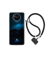 Xiaomi Poco X3 Pro Kılıf Silikon Ipli Boyun Askılı Desenli Gece 1633