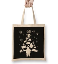 Ghostbusters Christmas Tree Silhouette Bez Çanta Uzun Saplı