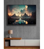 Koç stüdyo Modern tasarım kanvas tablo 50x70 (Çok Renkli)