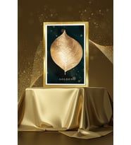 Çerçeveli  Tablo Modern Sanatsal Çerçeveler Tablo Dekorasyon  Ev Dekoru Tekli Çerçeve (Gold)