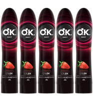 Okey Kayganlaştırıcı Jel 100ML Çilekli (5 Li Set)