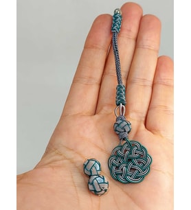 Bakır El İşi Kazaz Püskül & 2 Habbeli Takım (45554)