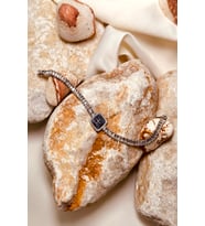 Limited Edition Safir Taşlı Luxury Tasarım 316L Stainless Steel Kadın Bileklik