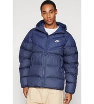 Nike Stormfit Primaloft Synthetic Fit Jacket Navy Rahat Kalıp Kapüşonlu Mont Lacivert