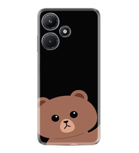 Infınix Hot 30i Kılıf Resimli Desenli Silikon Platinium Series Hello Bear 1905