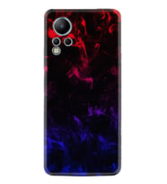 Infınix Note 12 Kılıf Silikon Desen Özel Seri Blue Red Fire 1637