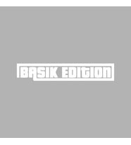 Basık Edition Araba Sticker siyah 20x3 CM (Beyaz)