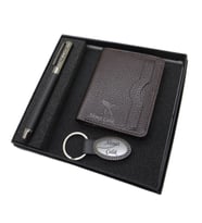 Signator D315 İsme Özel Set - Deri Kartlık + Anahtarlık  + Kalem Seti  İsme Özel Hediyelik Set (Karışık)