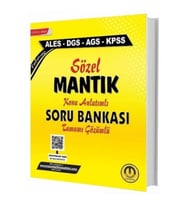 Tasarı Yayınları ALES DGS KPSS MEB-AGS Sözel Mantık Konu Anlatımlı Soru Bankası Çözümlü