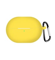 Microsonic Huawei FreeBuds Pro 4 Kılıf Askılı Mat Silikon Sarı (Sarı)