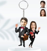 Kişiye Özel Sevgili Model  Ahşap Anahtarlık-10