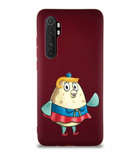 Xiaomi Mi Note 10 Lite Soft Premier Kapak Bayan Puff Tasarımlı Silikon Kılıf - Mürdüm (Şeffaf)