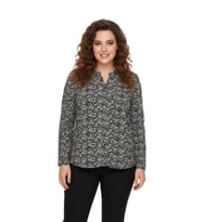 Kadın Düğmeli Modelli Bluz BGL-ST05129 (Siyah)