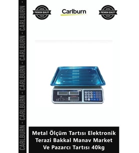 Özel Üretim Hassas Metal Ölçüm Tartısı Elektronik Terazi Bakkal Manav Market Pazarcı Tartısı 40kg
