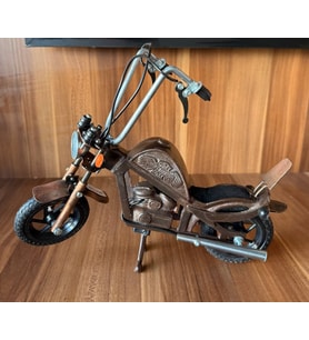 El Yapımı Metal Harley Davidson Motor  Şık ve Koleksiyonluk Dekor