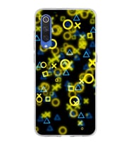 Xiaomi Mi 9 Uyumlu Kapak Semboller Tasarımlı Şeffaf Silikon Kılıf