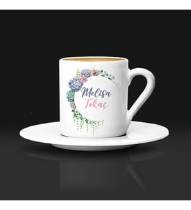 Anneme Hediyem İsimli Kahve Fincanı