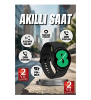 Akıllı Saat Bluetooth Bağlantılı Yuvarlak Ekran Plastik Kordonlu Saat