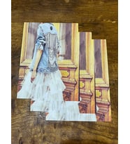 MERDİVEN TASARIM KIZ GÖRSLLİ ARMA DİKİŞ APLİKE 20X18 CM