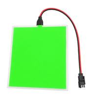 Powermaster PM-37726 100x100mm Elektrominesans (EL) 3V Led Panel Yeşil Aydınlatmalı Esnek Yapı