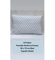 NİVEMESHOME MAVİ GEOMETRİK DESEN 2 Lİ YASTIK KILIFI KAPAKLI 50X70