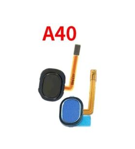 Samsung Galaxy A40 Home Parmak İzi Flexli Sm A405F (Mavi)