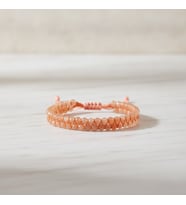 Güneş Taşı 3-4mm Çift Sıra Doğal Taş Bileklik