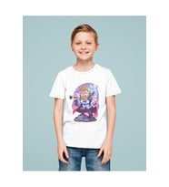 Tasarım Thor Baskılı Unisex Yenilmezler Film Çocuk Tişört (1-12 Yaş)