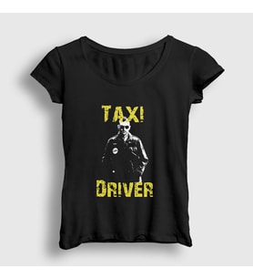 Presmono Kadın Siyah Veteran Film Taxi Driver T-Shirt 251502tt