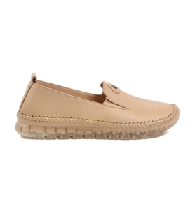 Voyager 9059 Kadın Bej Nata (36-41) Deri Casual Ayakkabı