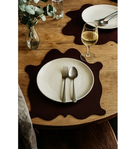 Hakiki Deri Amerikan Servis – 40x30 Cm  Klasik Form, Modern Zarafet 1 Adet (Bordo)