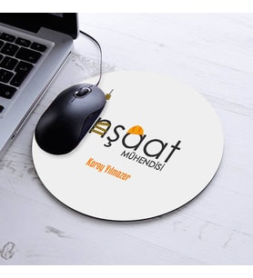 Hediyelik İnşaat Mühendisi Yuvarlak Mousepad
