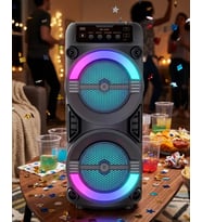 LED Işıklı Kablosuz Bluetooth Hoparlör USB TF Kart Destekli