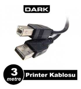 DARK DARK 3metre DK-CB-USB2PRNL300 USB Yazıcı Kablosu