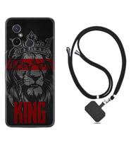 Xiaomi Redmi 12C Kılıf Resimli Boyun Askılı İpli Desenli Silikon Series King 1894