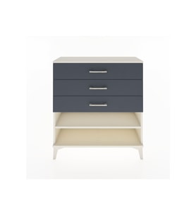 Arges Şifonyer Tek Raflı 3 Çekmeceli 88x30x96 Aytaşı-Antrasit